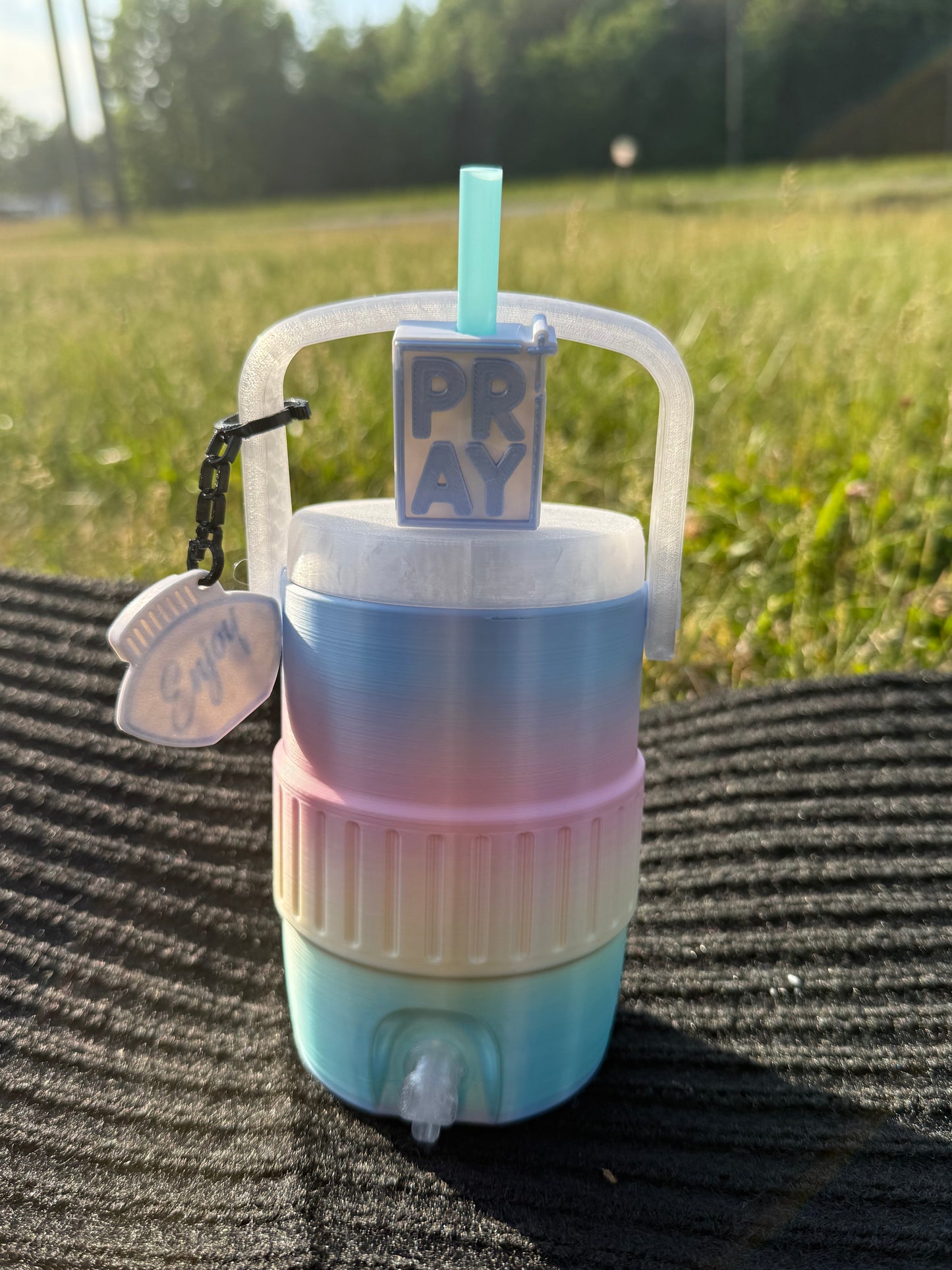 Retro Cooler Can Koozie – Custom Name & Color Options