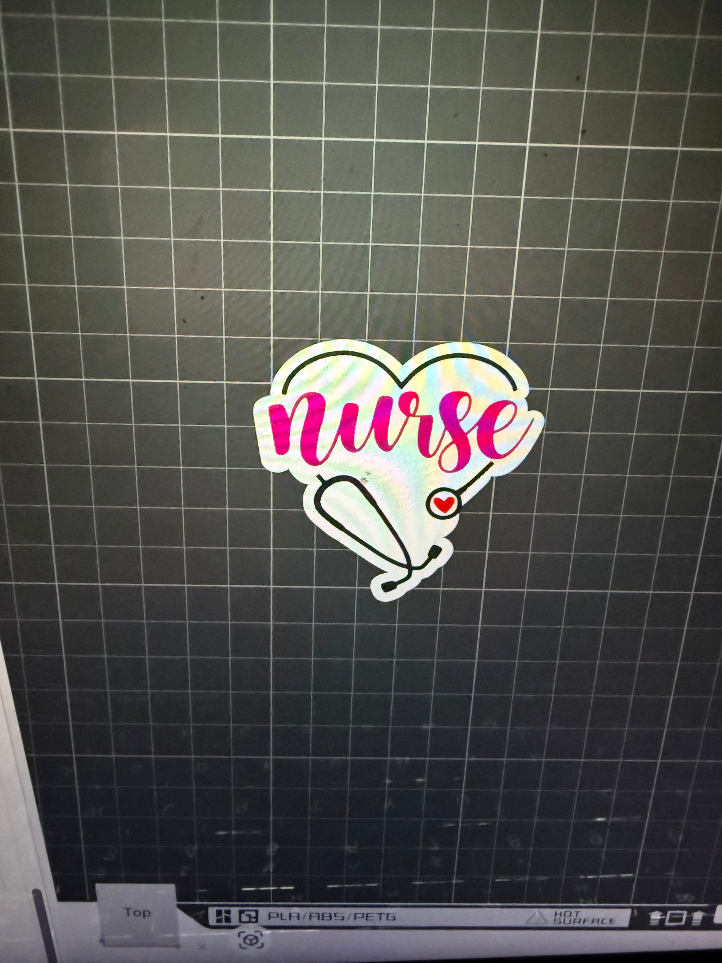 NURSE BADGE REEL TOPPER