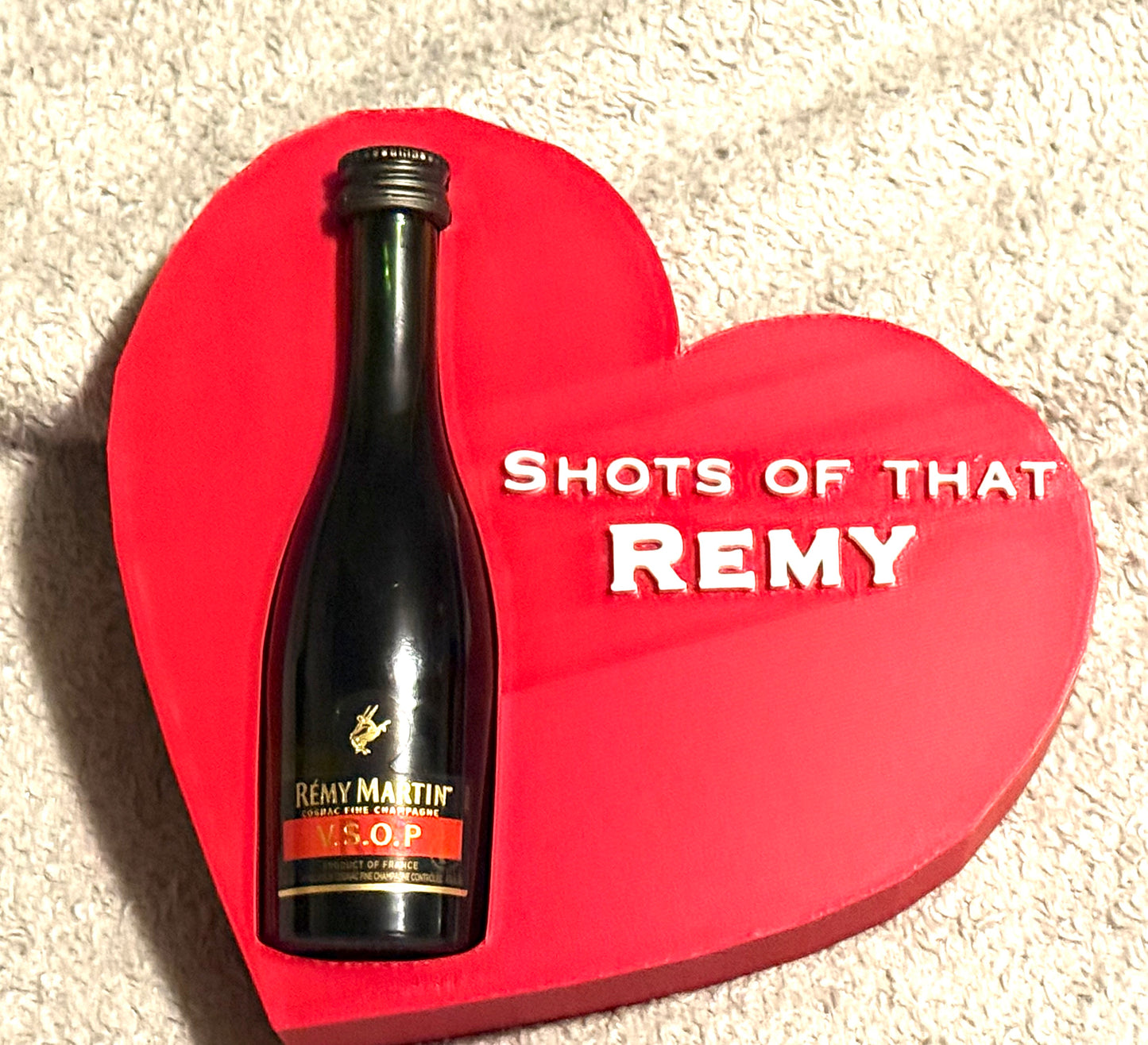 Heart Remy Mini Bottle Holder Digital File STL