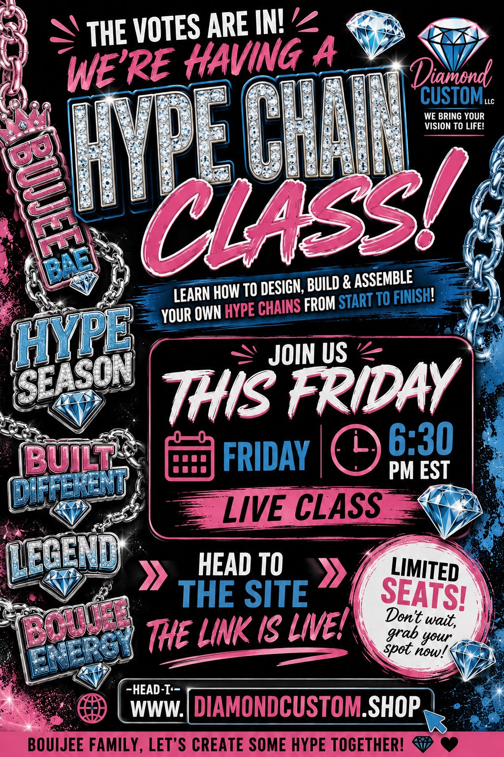 Hype/spinner chain class