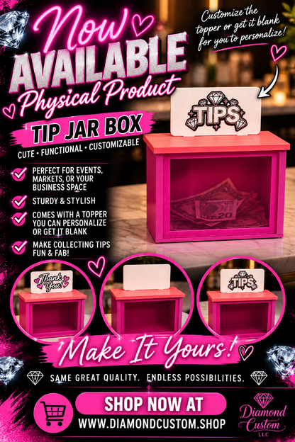💎 Custom 3D Printed Tip Jar Box