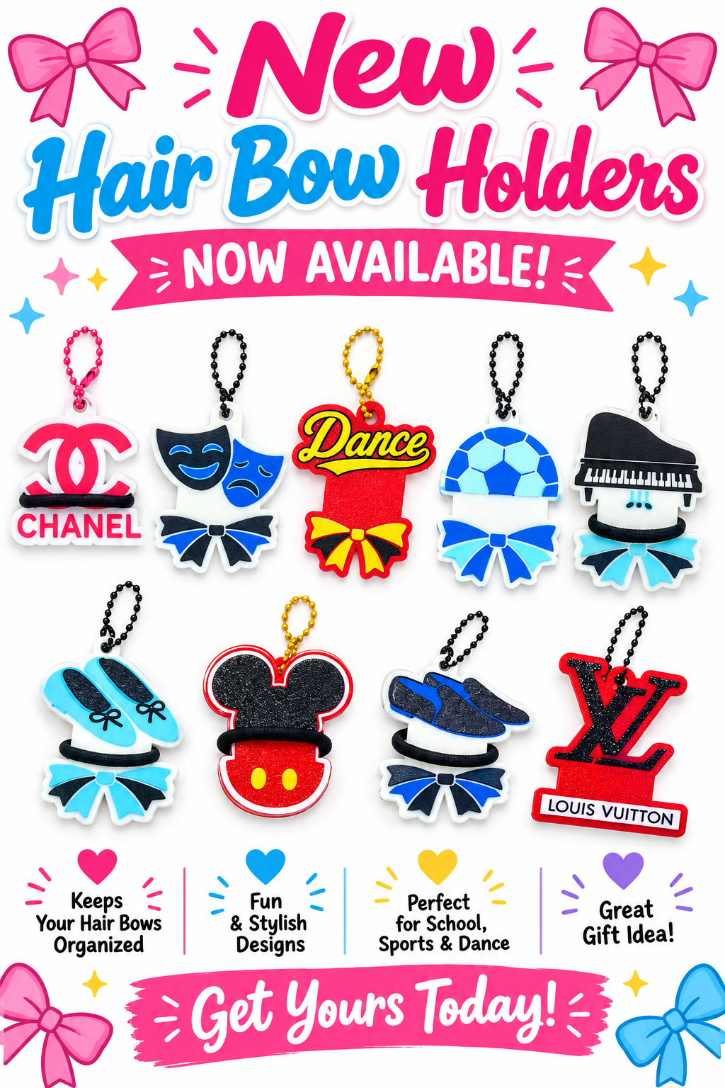 Hair Bow Tie Holder 3mf file