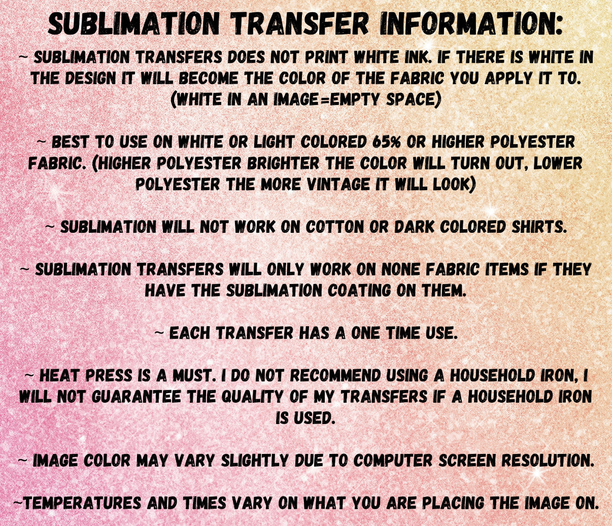 Sublimation Prints
