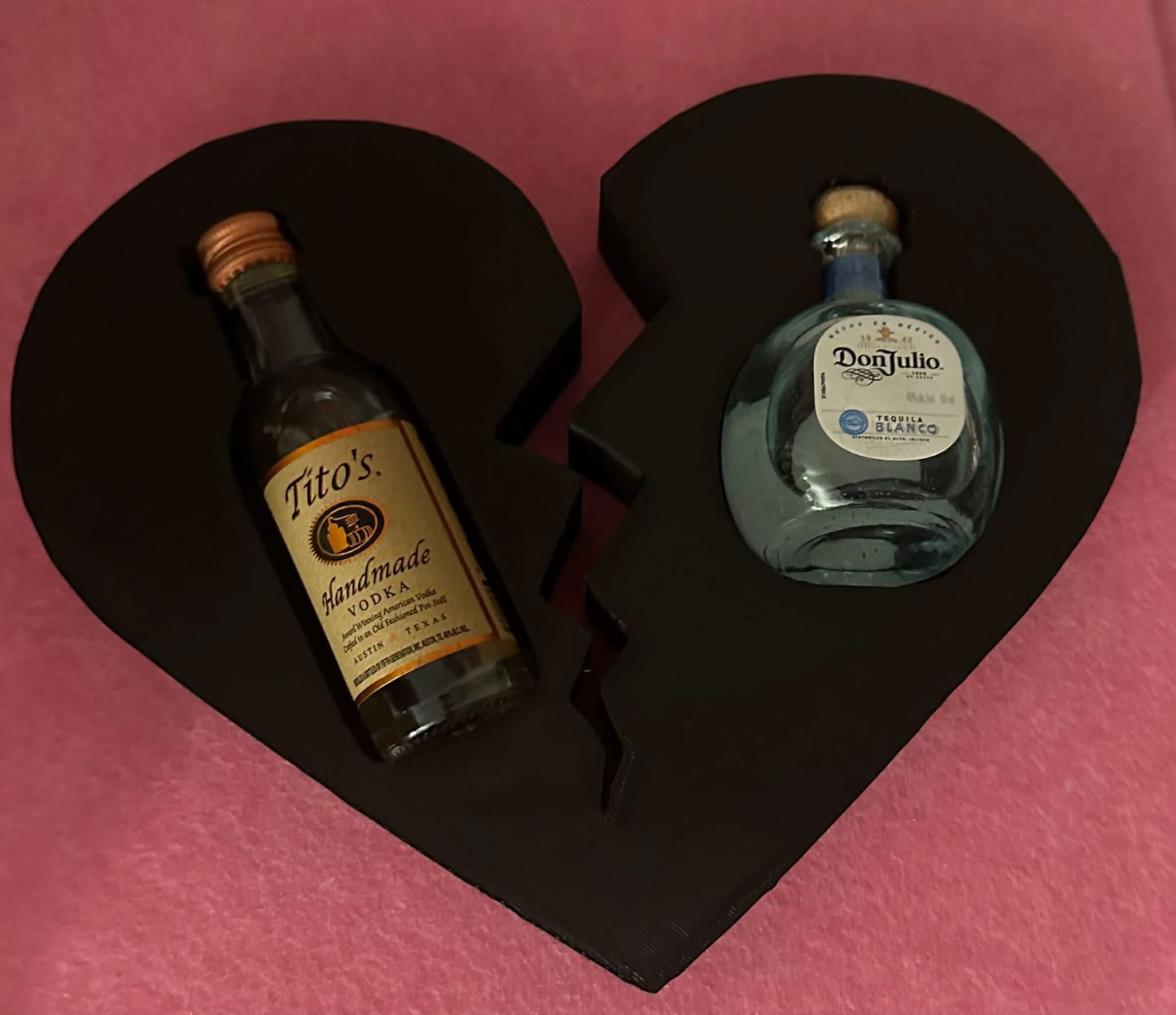 💔 Broken Heart Mini Bottle Holder Purse Bundle – STL Digital File