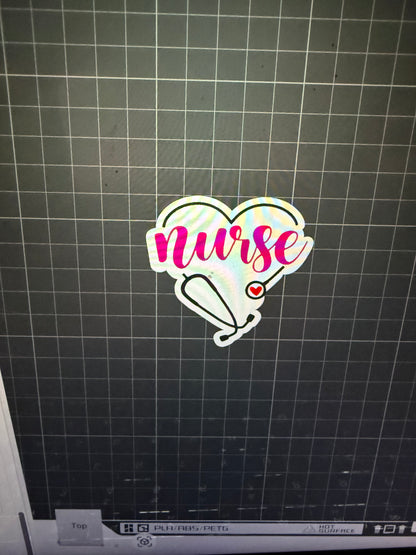 NURSE BADGE REEL TOPPER