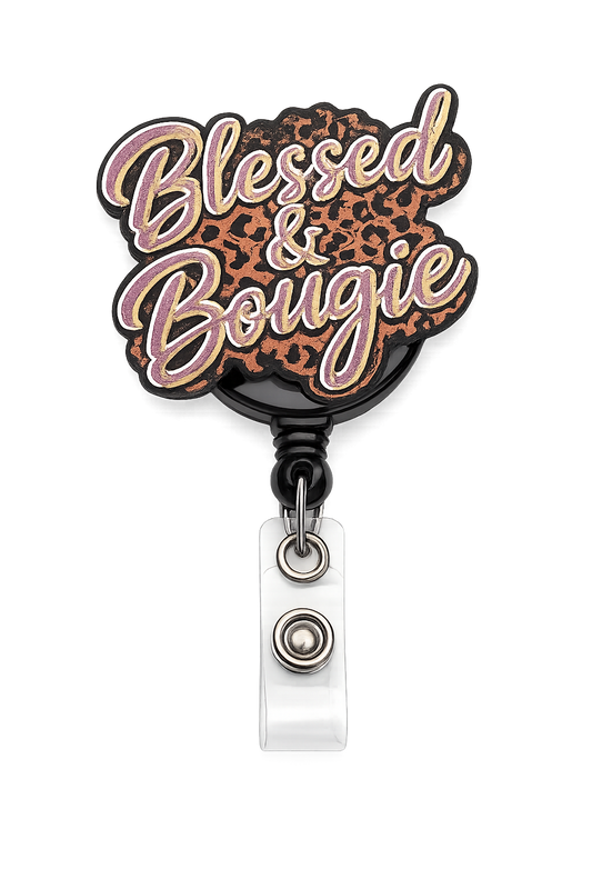 Blessed & Bougie Badge Reel