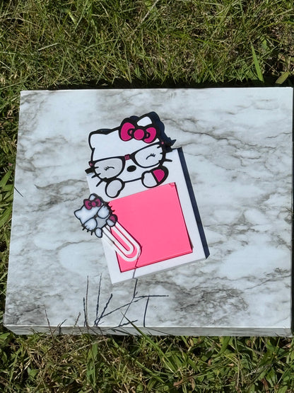 Notepad and paper clip set