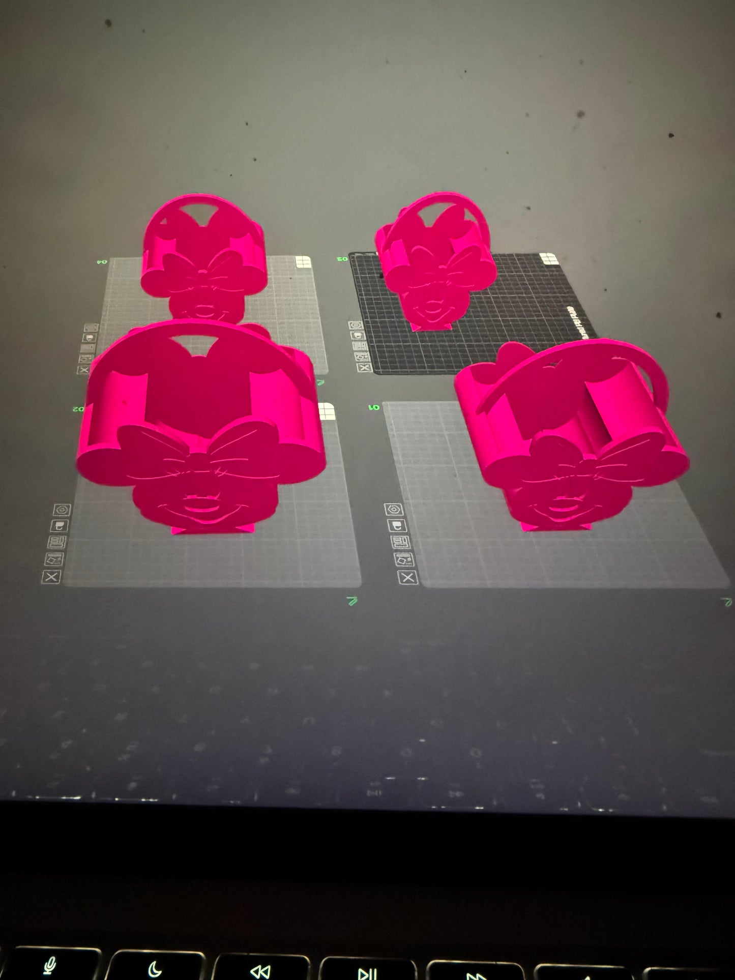 Minnie Girl Basket 3MF Digital File