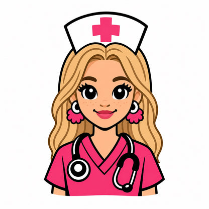 ✨ 7 Nurse Badge Reel Bundle 3MF Files ✨