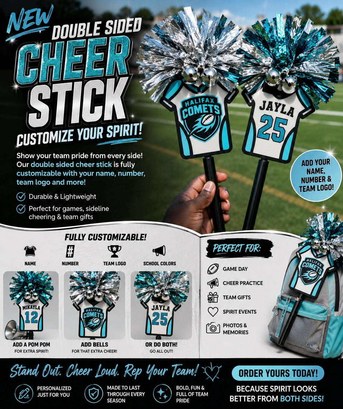 DOUBLE SIDED CHEER STICKS